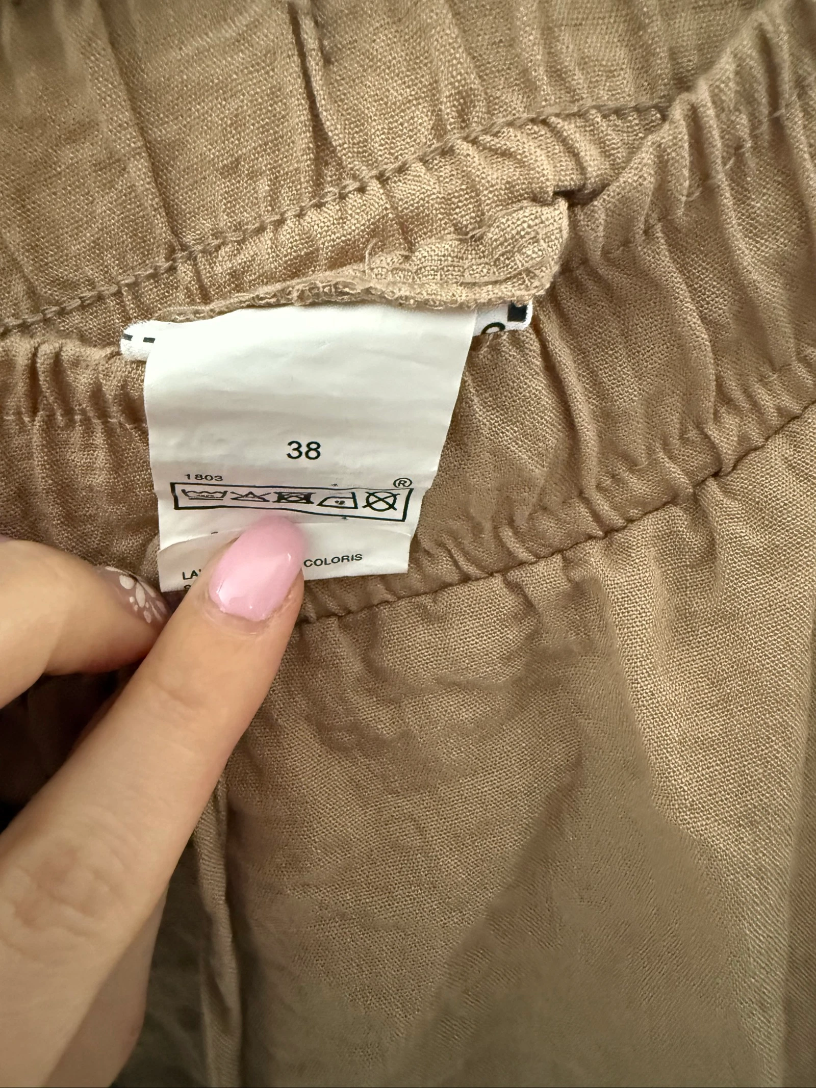 Pantalón fluido beige – Talla 38 – photo 6